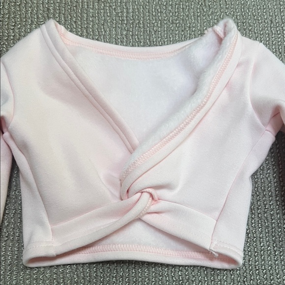 Pink Long Sleeve Wrap Top - Picture 3 of 8
